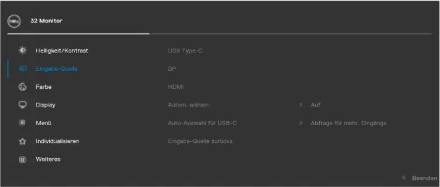 DELL P3221D - Bildschirmmenü verwenden - 3