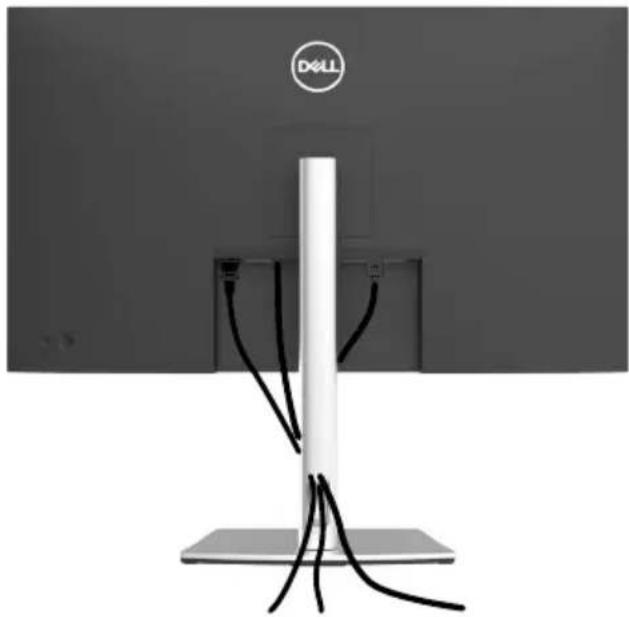 DELL P3221D - Kabel organisieren - 1