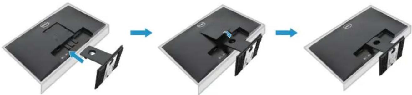 DELL E Series E2421HN - Verbinden des monitorständers - 4