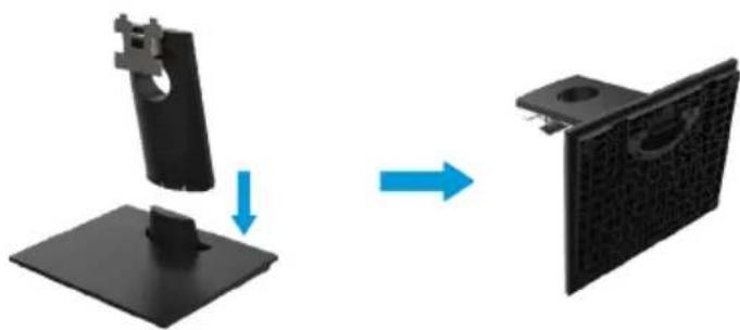 DELL E Series E2421HN - Verbinden des monitorständers - 3