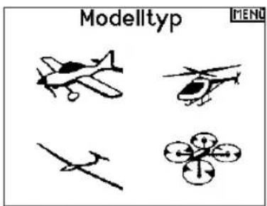 Modelltyp MENU