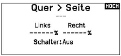 Quer > Seite --- Links Recht --------% ----% Schalter:Aus