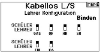 Kabellos L/S Lehrer Konfiguration SCHÜLER LEHRER GAS QR HR SR SCHÜLER LEHRER EM K6