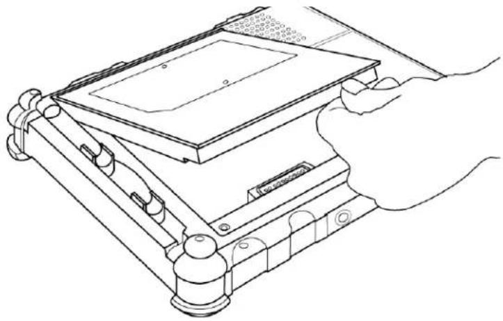 Xplore iX104C3 - Installing the battery - 1