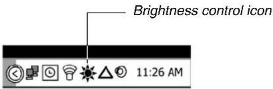 Brightness control icon 11:26 AM