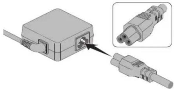 TOSHIBA Portégé X20W-D - Connecting the AC adaptor - 3