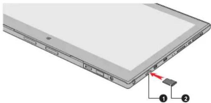 TOSHIBA Portégé Z20t-B - Inserting memory media - 1