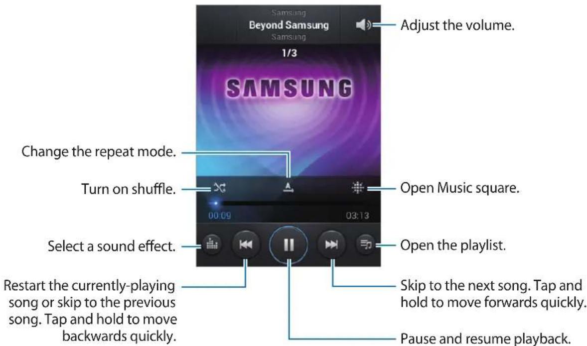 SAMSUNG Galaxy Fame Duos - Playing music - 1