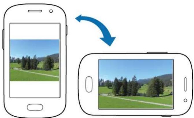SAMSUNG Galaxy Fame Duos - Rotating the screen - 1