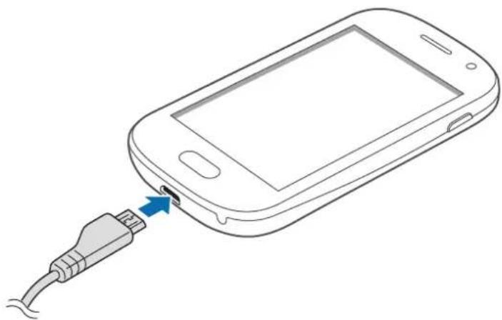 SAMSUNG Galaxy Fame Duos - Charging with the charger - 1