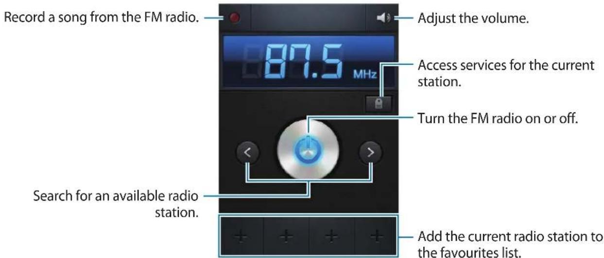 SAMSUNG Galaxy Fame Duos - Listening to the FM radio - 2