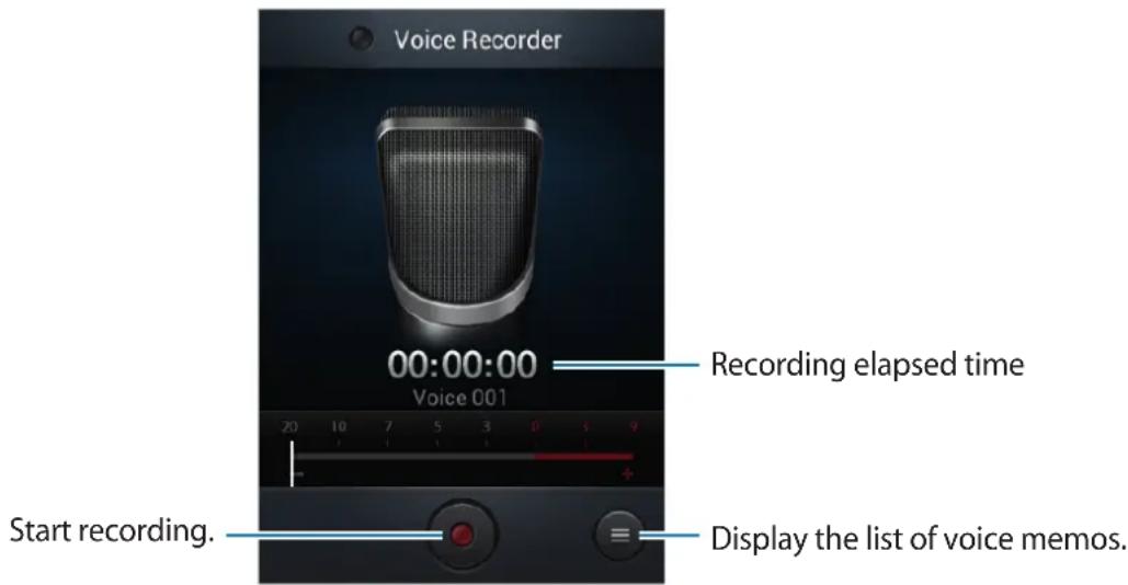SAMSUNG Galaxy Fame Duos - Recording voice memos - 1