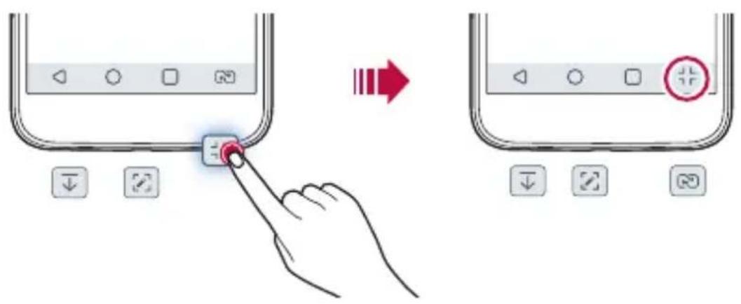Diagram illustrating a finger pressing a button on a device interface, with directional arrows and control buttons below.