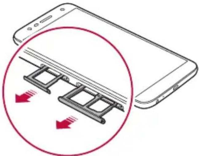 LG X Power 3 - De simkaart installeren - 4