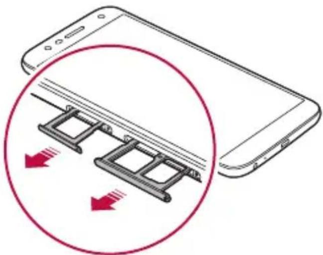 LG X Power 3 - Installing the SIM card - 4