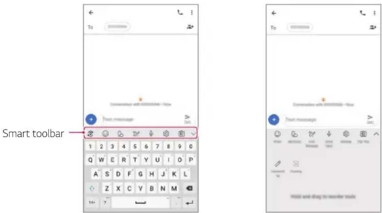LG Stylo 5 - Using the Smart toolbar - 1