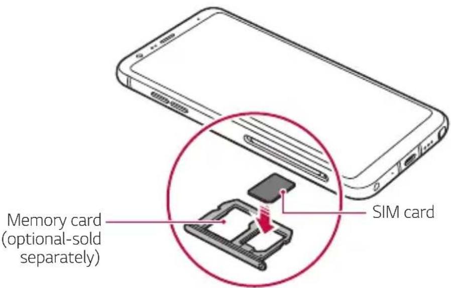 LG Stylo 5 - Installing the SIM card - 4