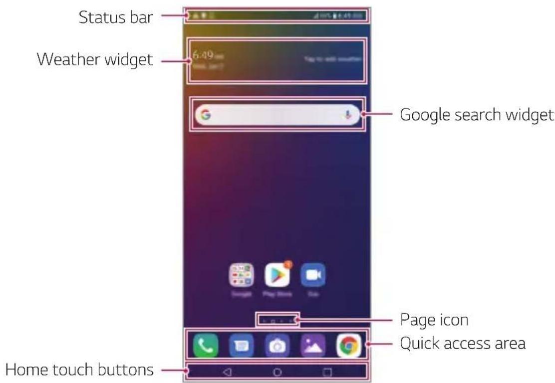 LG Stylo 5 - Home screen layout - 1