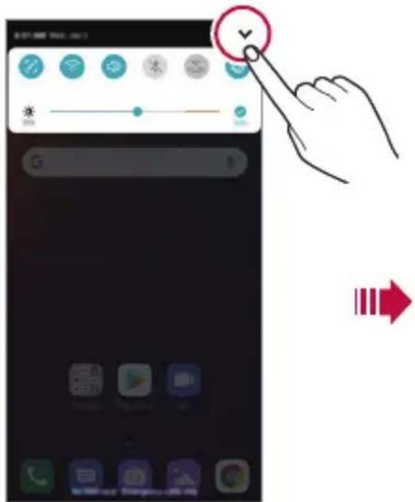 LG Stylo 5 - Notifications panel - 1