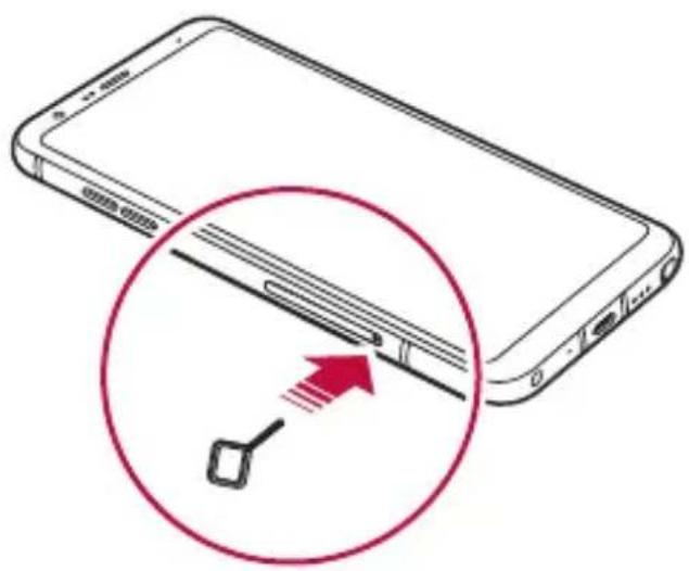 LG Stylo 5 - Installing the SIM card - 2