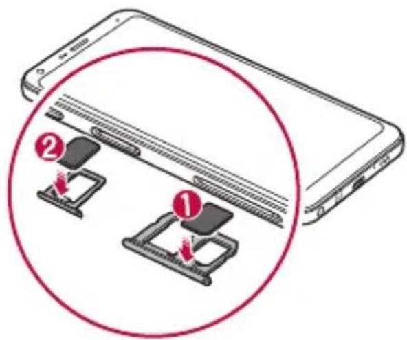 LG Q7+ - 安装 SIM 卡 - 4