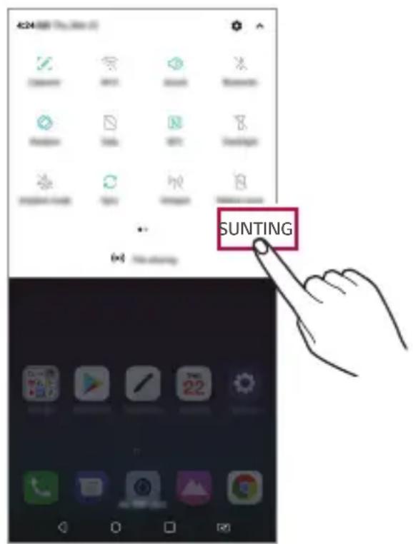 LG Q7+ - Panel pemberitahuan - 2