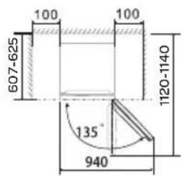 607-625 100 100 1120-1140 135° 940