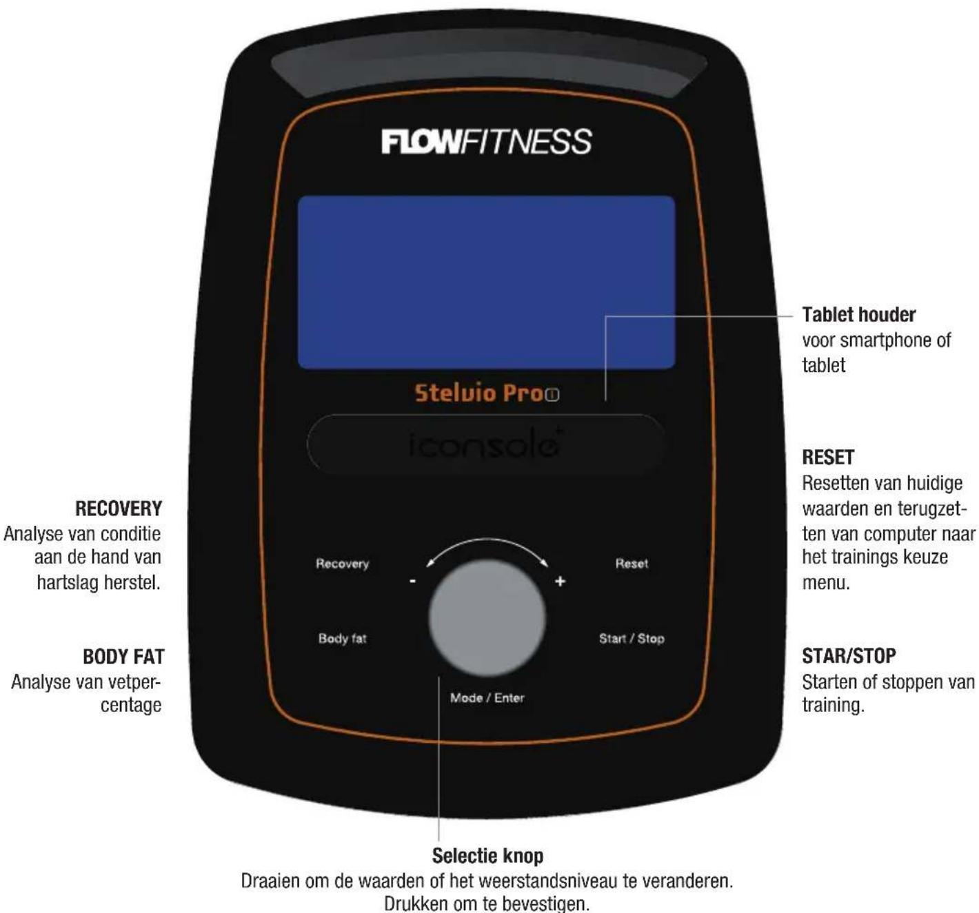 Flow Fitness Stelvio Pro i - Gebruik computer - 1