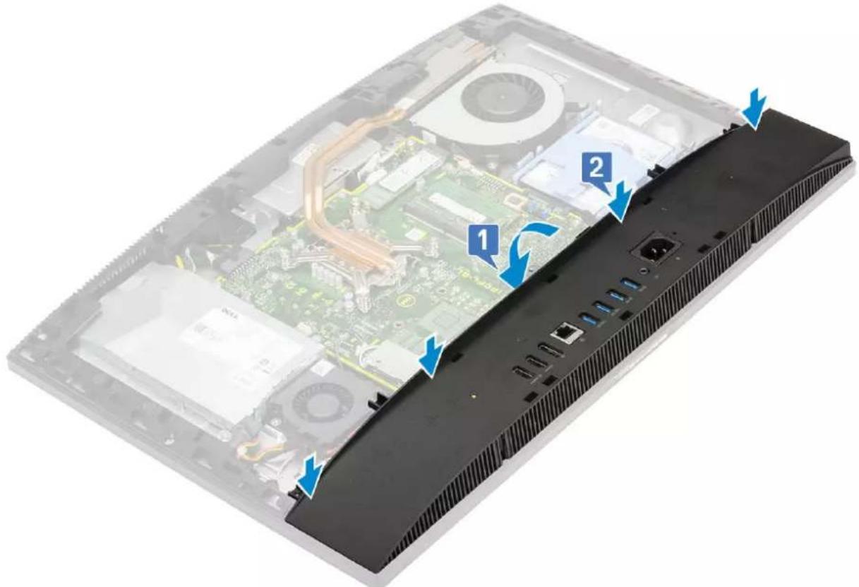 DELL OptiPlex 7470 - Installing the base cover - 1