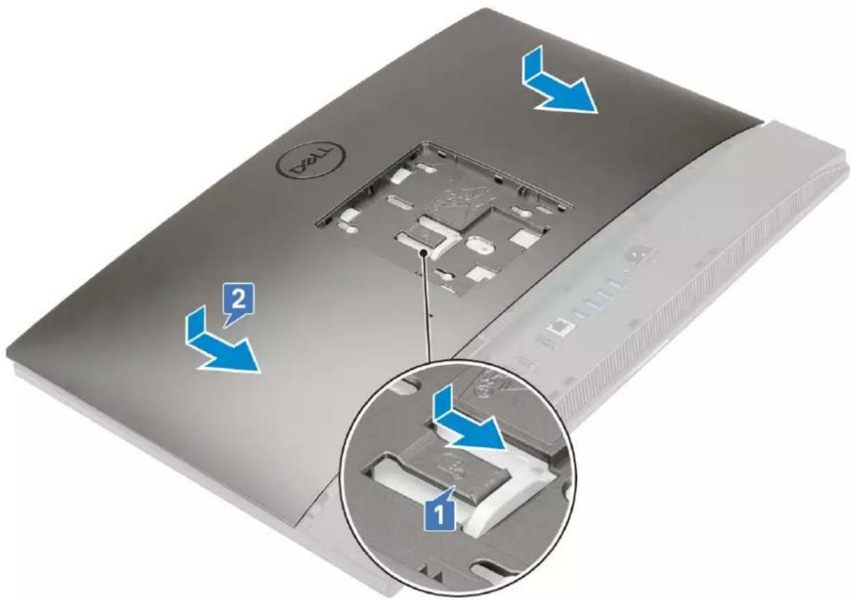 DELL OptiPlex 7470 - Installing the back cover - 1