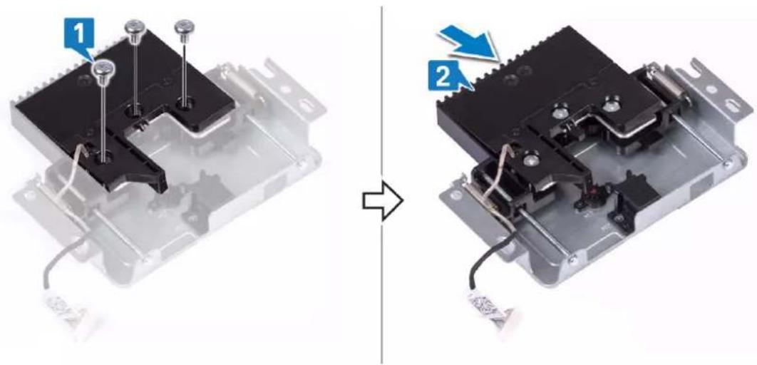DELL OptiPlex 7470 - Installing the pop-up camera - 2