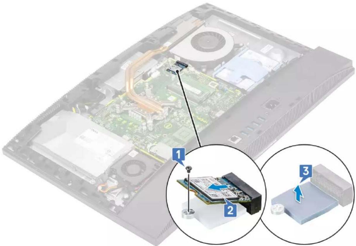 DELL OptiPlex 7470 - Removing the 2230 SSD card - 1