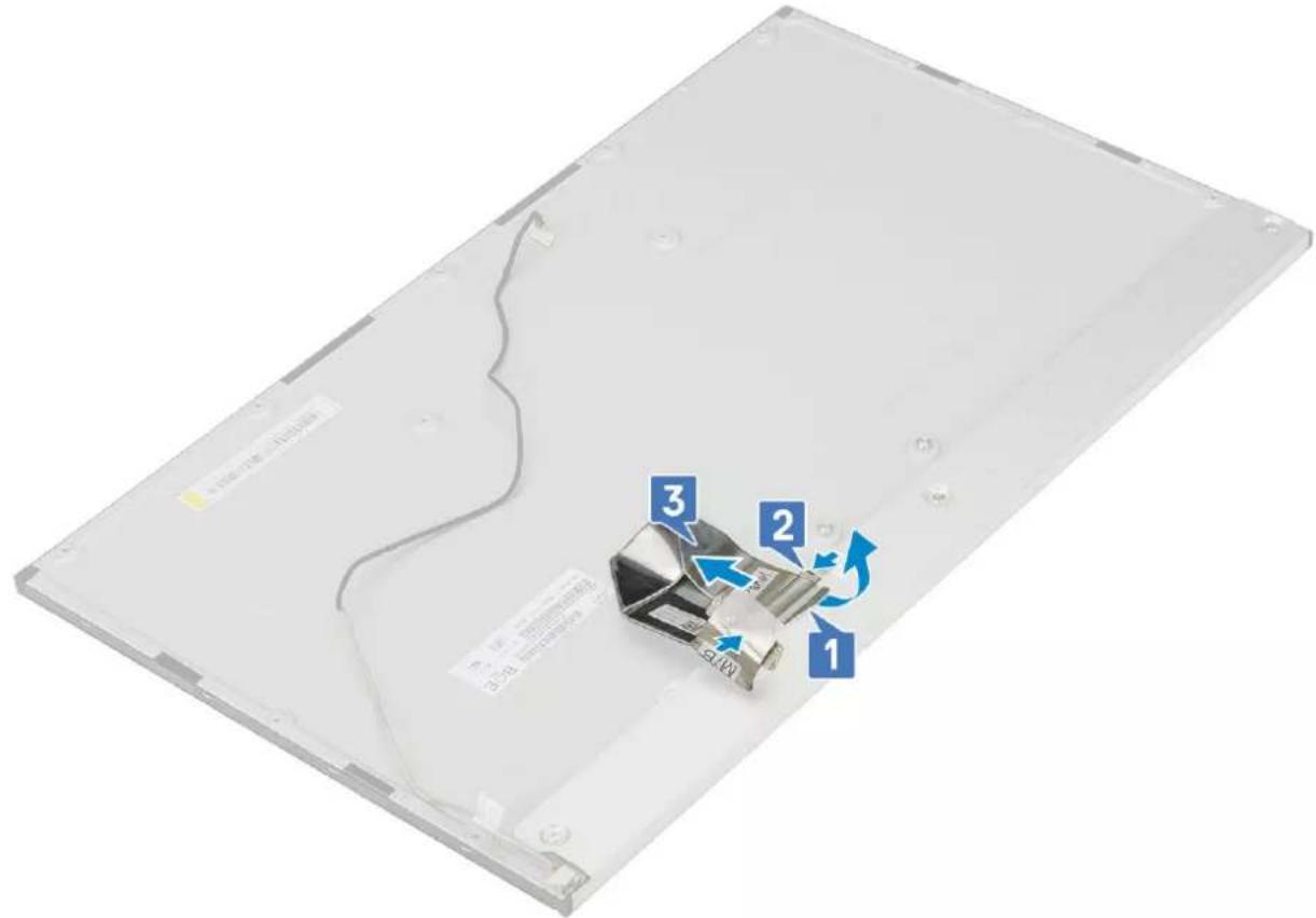 DELL OptiPlex 7470 - Removing the display cable - 1