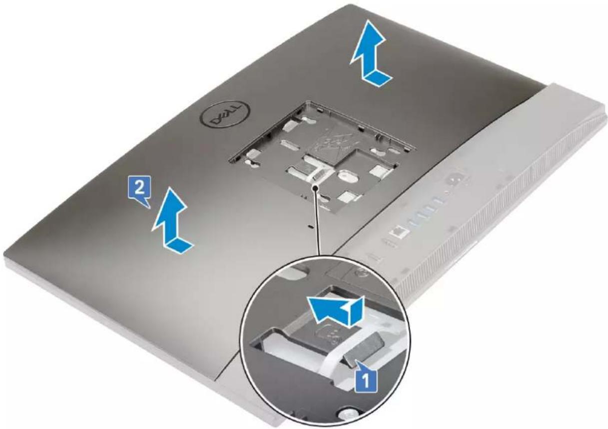 DELL OptiPlex 7470 - Removing the back cover - 1