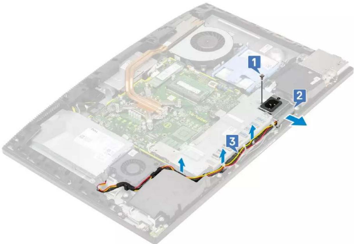 DELL OptiPlex 7470 - Removing the Input and Output bracket - 1