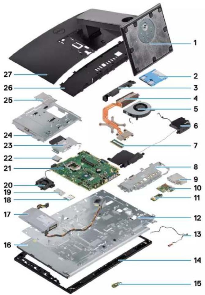 DELL OptiPlex 7470 - Major components of your system - 1