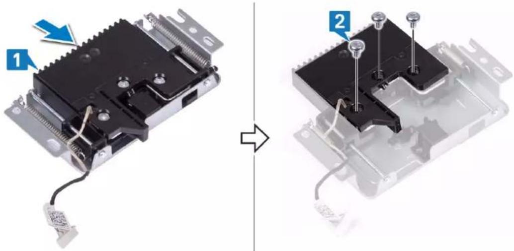 DELL OptiPlex 7470 - Removing the pop-up camera - 2