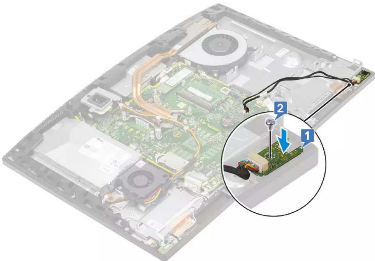DELL OptiPlex 7470 - Installing the headset port - 1
