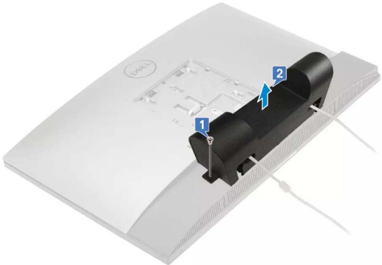DELL OptiPlex 7470 - Removing the cable cover - 1