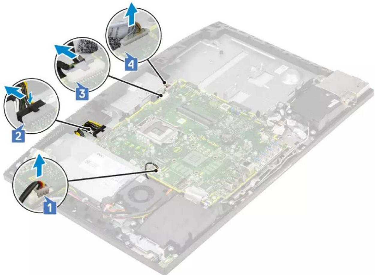 DELL OptiPlex 7470 - Removing the system board - 1