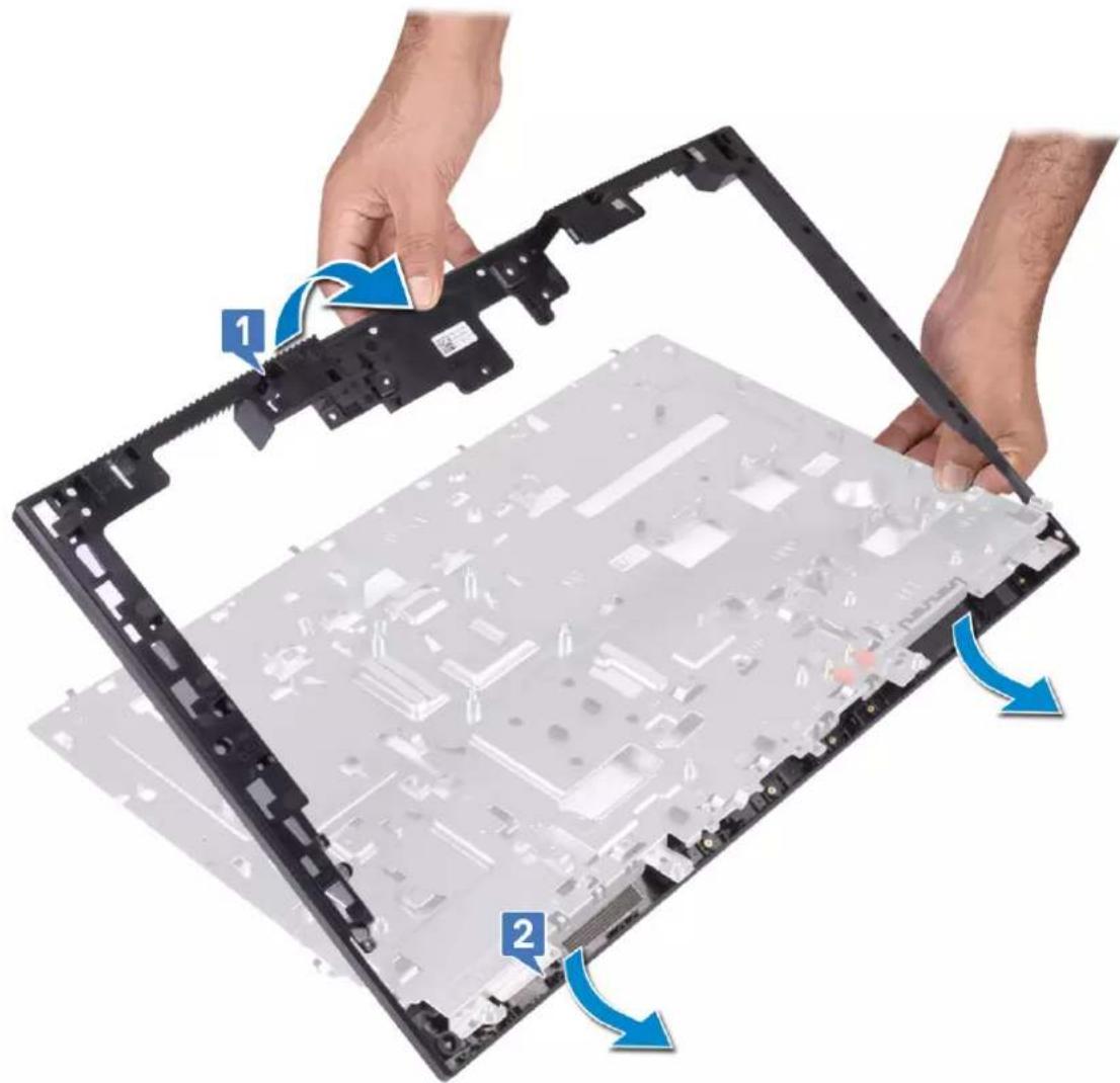 DELL OptiPlex 7470 - Removing the middle frame - 2