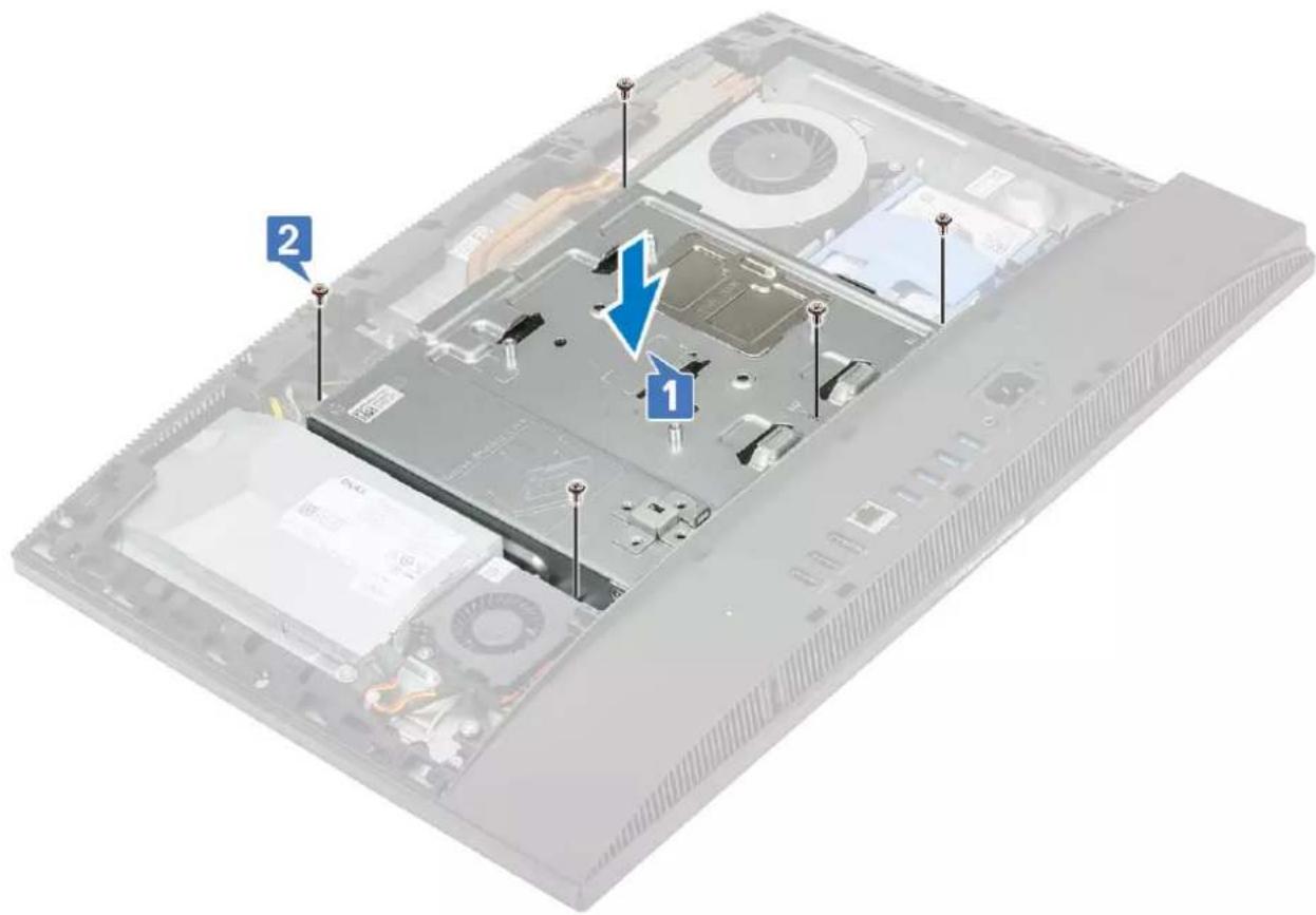 DELL OptiPlex 7470 - Installing the system board shield - 1