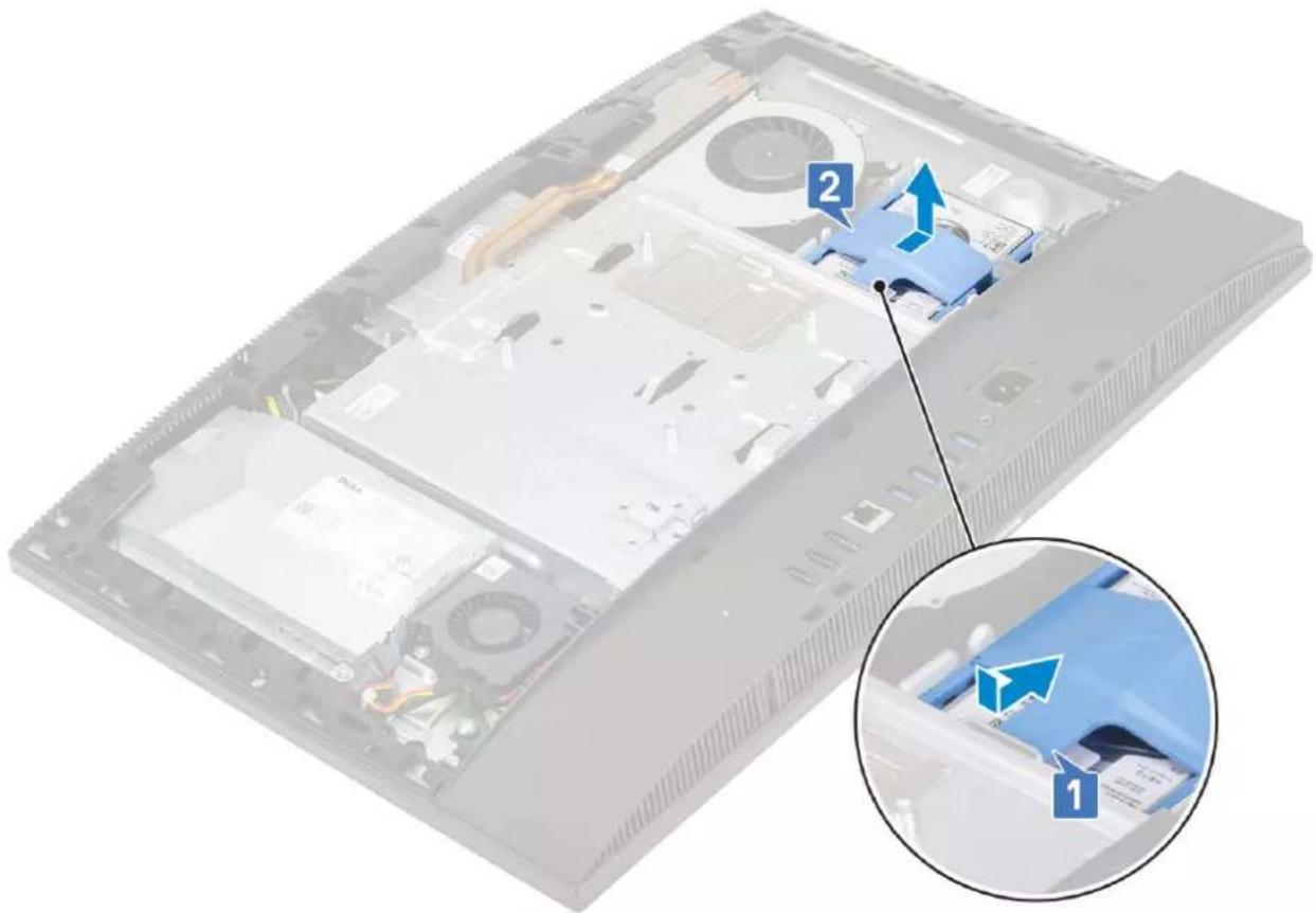 DELL OptiPlex 7470 - Removing the hard drive assembly - 1
