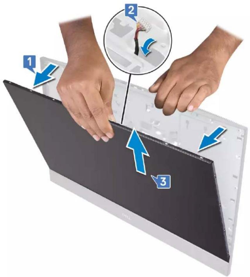 DELL OptiPlex 7470 - Removing the display panel - 3
