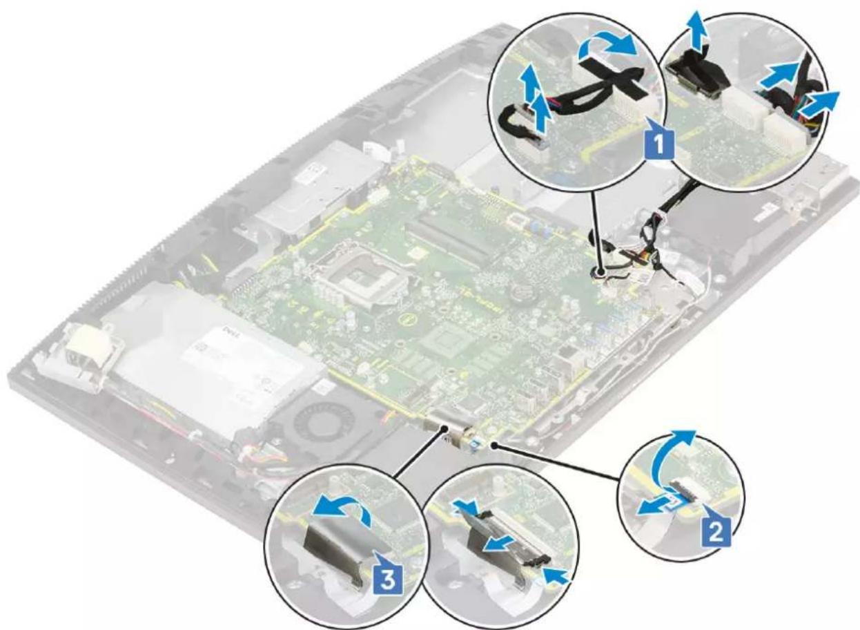 DELL OptiPlex 7470 - Removing the system board - 2