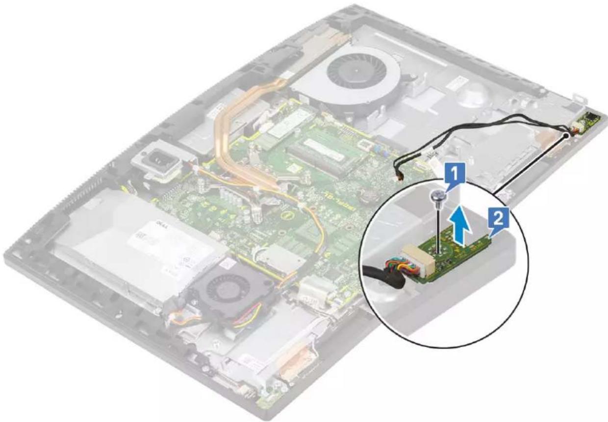 DELL OptiPlex 7470 - Removing the headset port - 1