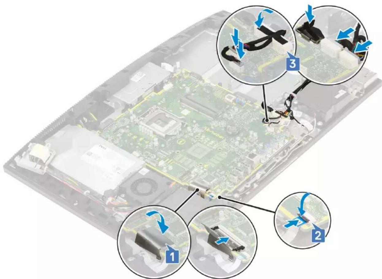 DELL OptiPlex 7470 - Installing the system board - 2