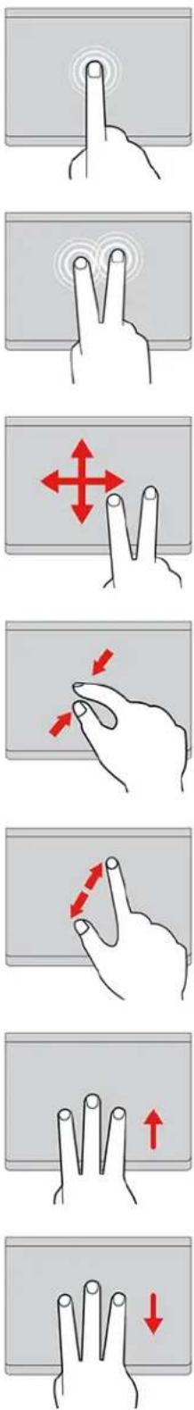 LENOVO Thinkpad P17 - Use the touch gestures - 1