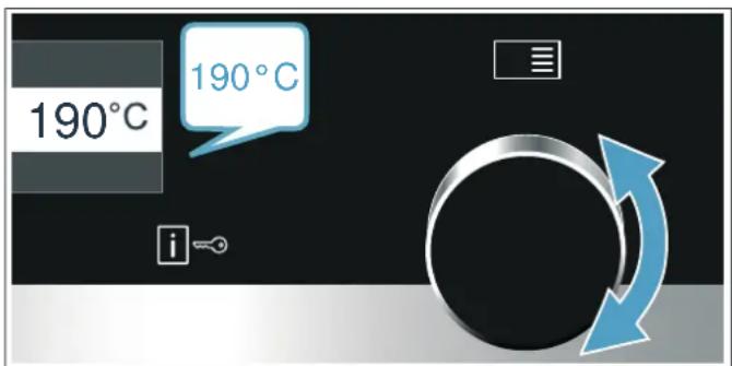 SIEMENS HB579GBS0 - Heizart und Temperatur einstellen - 2