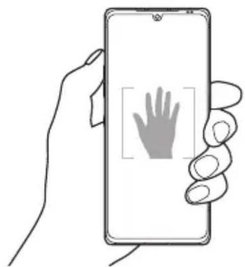LG Velvet - Cliché pris avec un geste de la main - 1